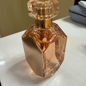 Tiffany & Co. Amber Glass Perfume Bottle with Gold Accent